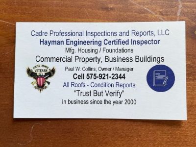 Cadre Professional Inspections, LLC