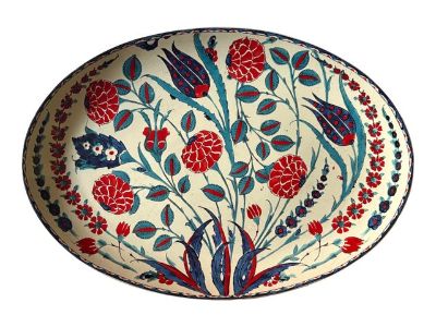 Williams Sonoma Iznik Jacobean Floral Large Oval Platter