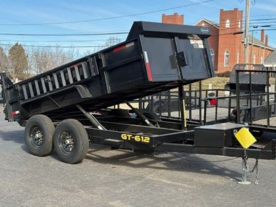6X12 DUMP TRAILER - HEAVY DUTY MODEL WITH POWDER COAT FINISH | 498PCR