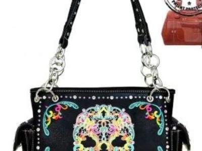 Sugar Skull Backpacks Wallets Handbags Concealment Purse Pensacola T W Flea Market Booth 66 Indoors