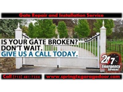 Local Automatic Gate Installation And Repairs ($25.95) | Spring Houston, 77379 TX