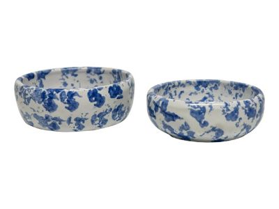 Bybee Kentucky Pottery Spongeware Bowls a Pair