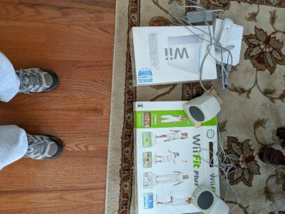 Wii game and Fit. $20.00