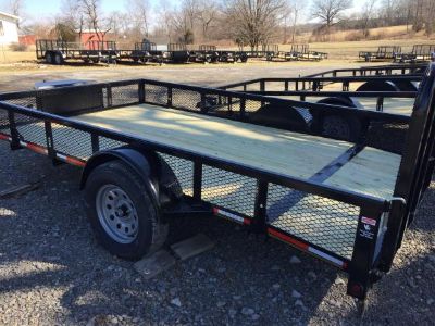New 82 x 12 Utility Trailer w/wire mesh sides
