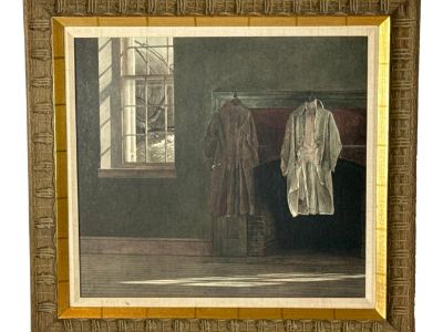 1970s “The Quaker” by Andrew Wyeth – Limited Edition Framed Print With Triton Press Seal (29.5" X 27.5")