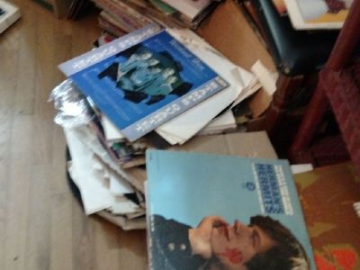 several thousand lp's (vinyl) .. 45's and cassettes