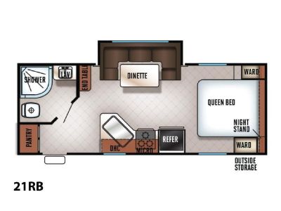 2019 Forest River Cherokee Grey Wolf 21RB