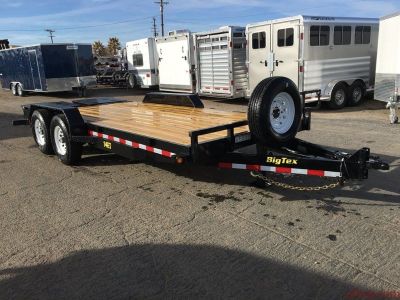 Tandem Axle Equipment Trailer, Utility Trailer, Big Tex Trailers 14ET-20 with Monster Ramps(MR)