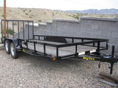 2007 Big Tex 50la-18 flat bed trailer