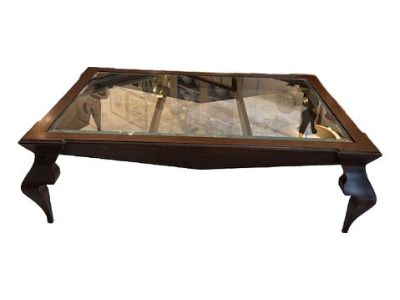 Custom 1990s Wenge Cocktail Table