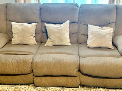 Beige Recliner Sofa & Couch set