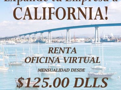 RENTA DE OFICINAS VIRTUALES EN SAN YSIDRO, CA