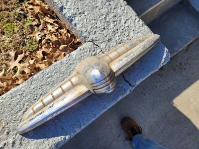 1950 1951 1952 Plymouth Trunk Ornament License Plate Light Emblem