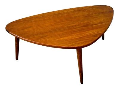 1960s Anton Kildebergs Møbelfabrik Teak Biomorphic Coffee Table