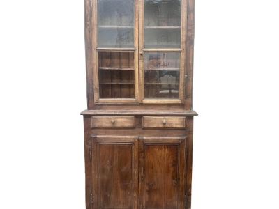 Tall Antique French Walnut Cabinet