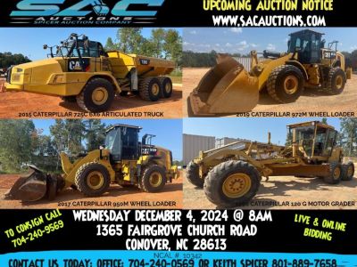 DECEMBER 4TH LIVE ONSITE EQUIPMENT & TRANSPORTATION AUCTION