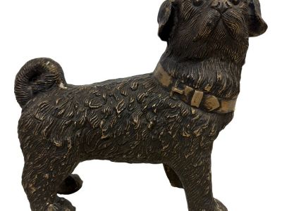 Vintage Brass Pug Figure