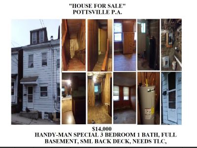 $14000 / 2br - 910ft2 - $14k 2 beds Handyman Special! In The Heart Of Downtown Pottsville PA