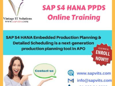 SAP PPDS Training | S4 HANA PPDS Online Training USA