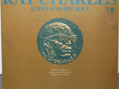 Soul Vinyl 2xLP "A Man and His Soul" Ray Charles, With Booklet, Vinyl Missing
