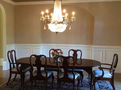 Dining room sat and China cabinet  from Macy's