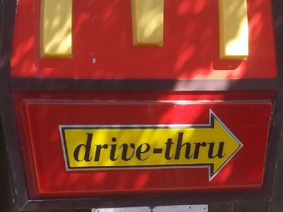 1970 McDonald's Drive Thru Sign
