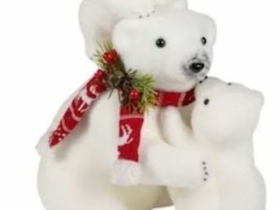 New!  Christmas Bear Figure Table Decor!  Layaway!