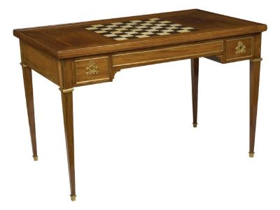 Late 18th Century Louis XVI Ormolu Mounted Mahogany Tric Trac Table