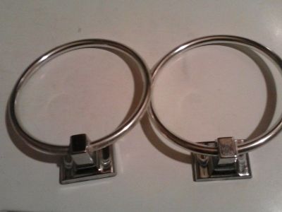 Chrome Towel Ring Set