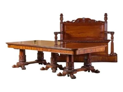 Fine English Mahogany Dining Table of the William IV Period