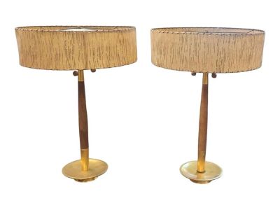 1950s Pair Mid Century Modern Lamps