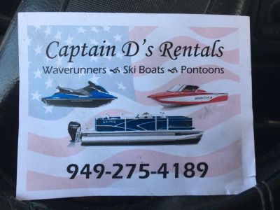Captain D’s Rentals waverunners pontoons ski boats