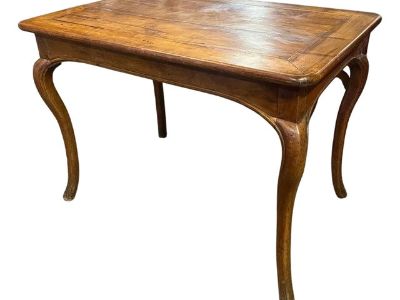 19th Century (Early) French Walnut Table Cabriolet Legs