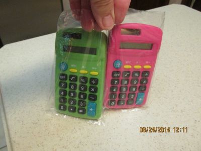 Colorful Purse-Sized Calculators"