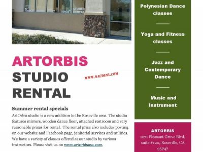 Arts OrBis Studio in Roseville in California.
