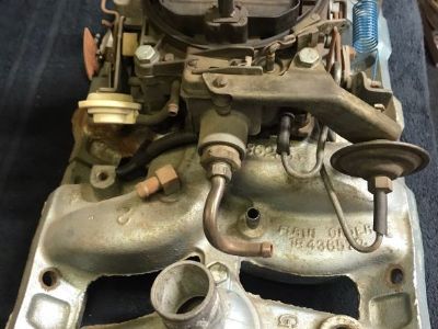 1967 GTO Rochester Quadrajet 7037262 Intake Air Cleaner RARE Dashpot and Bracket
