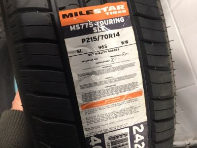 4 Tires Milestar MS775 Touring SLE 215 70 R14 Hot Rod Rat Rod