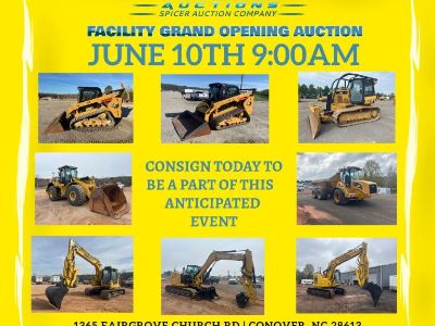 JUNE 10TH FACILITY GRAND OPENING EQUIPMENT AUCTION