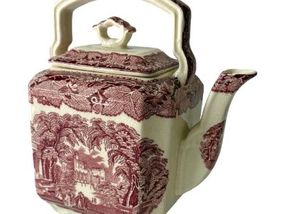 1940’s Mason’s “Vista” Pink Ironstone Teapot