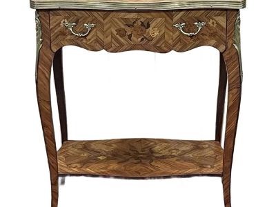 French Inlay Side Table