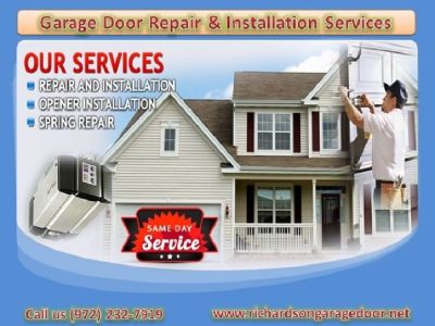 Broken Garage Door Spring Repair Service in Richardson, TX – Start $25.95