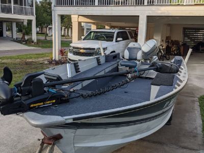 16' Aluminum fishing boat with a 30hp 4-stroke