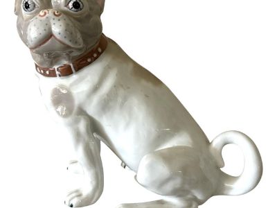 Vintage Seymour Mann Museo Bulldog or Pug Figure