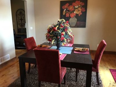 Large Dining Room Table with 4 Chairs