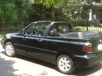 1998 VW Cabrio GLS black w/ black leather interior