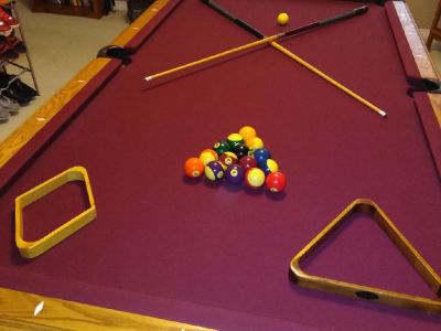 Pool Table with Table Tennis top