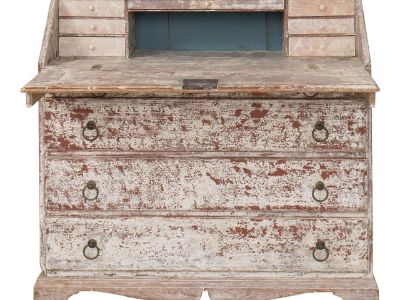 19th C. Swedish Bureau Desk / Secretary in Original Paint