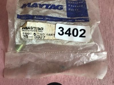 Maytag Admiral Washer  Foot & Pad  Part# 22003483, 35-3507