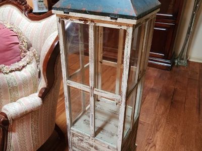 Lantern- Style Storage Cabinet