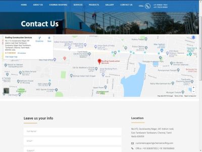 Chennai roofing | Starroofs | Contact Us